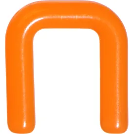 10 Gauge 1/2 Orange Flexible Bioplast Square Septum Retainer