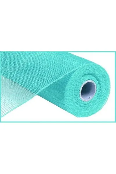 10" Poly Deco Mesh Ribbon: Turquoise Green