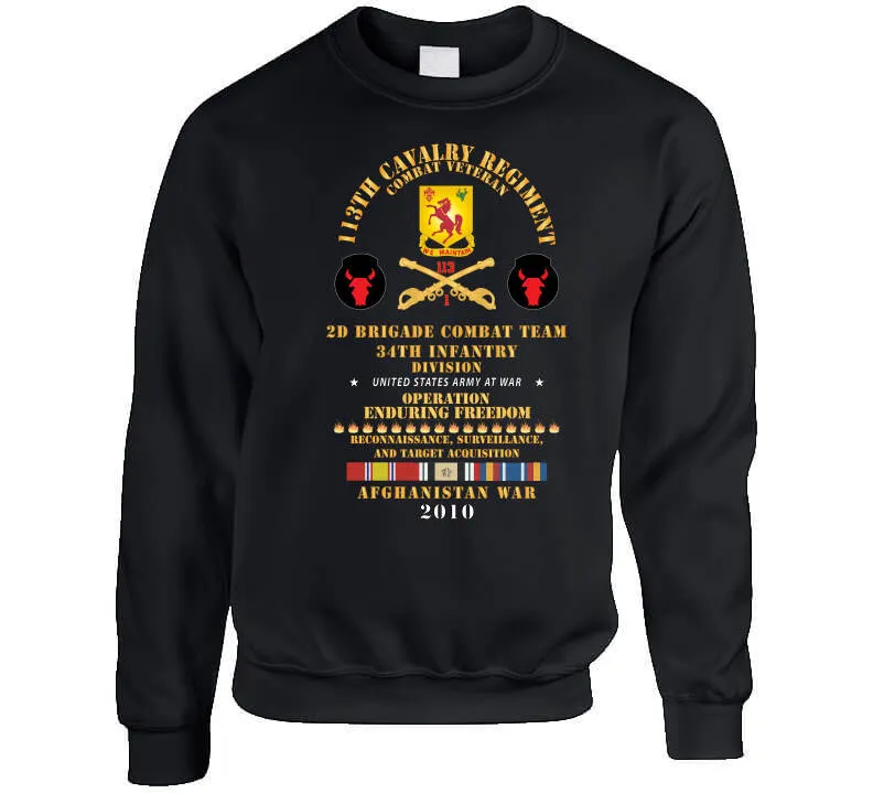 1st Bn, 113th Cavalry Regiment, 2nd Bct, 34th Id - Enduring Freedom Combat Veteran X 300 T Shirt