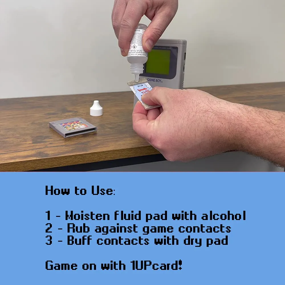 1UPcard™ Mini 4 Pack - Game Boy cartridge cleaner