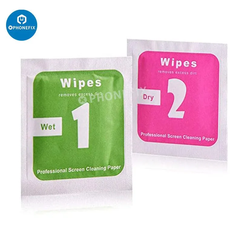 2 In 1 Wet And Dry Wipe Phone Tablet Laptop Screen Cleaning Paper