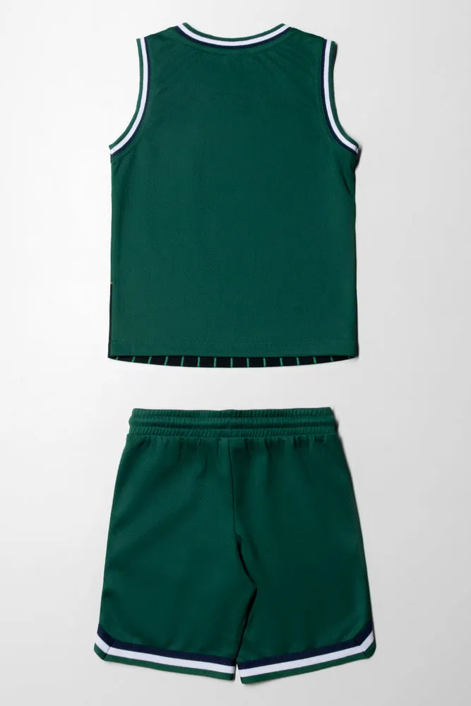 2 Piece Basketball Set Green