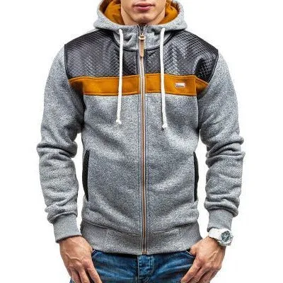 2017 Two Colour Design Fashionable Casual Zipper Hoodie