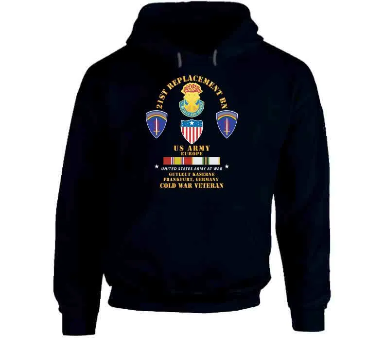 21st Replacement Bn, Us Army, Europe - Gutleut Kaserne, Franfurt, Frg W Cold Svc X 300 T Shirt