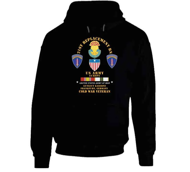 21st Replacement Bn, Us Army, Europe - Gutleut Kaserne, Franfurt, Frg W Cold Svc X 300 T Shirt