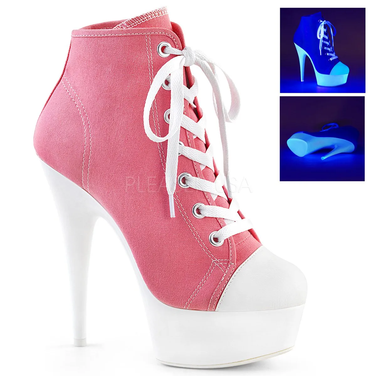 6" Lace-Up Sport Sneaker Closed Toe Bootie (Delight-600SK-02)