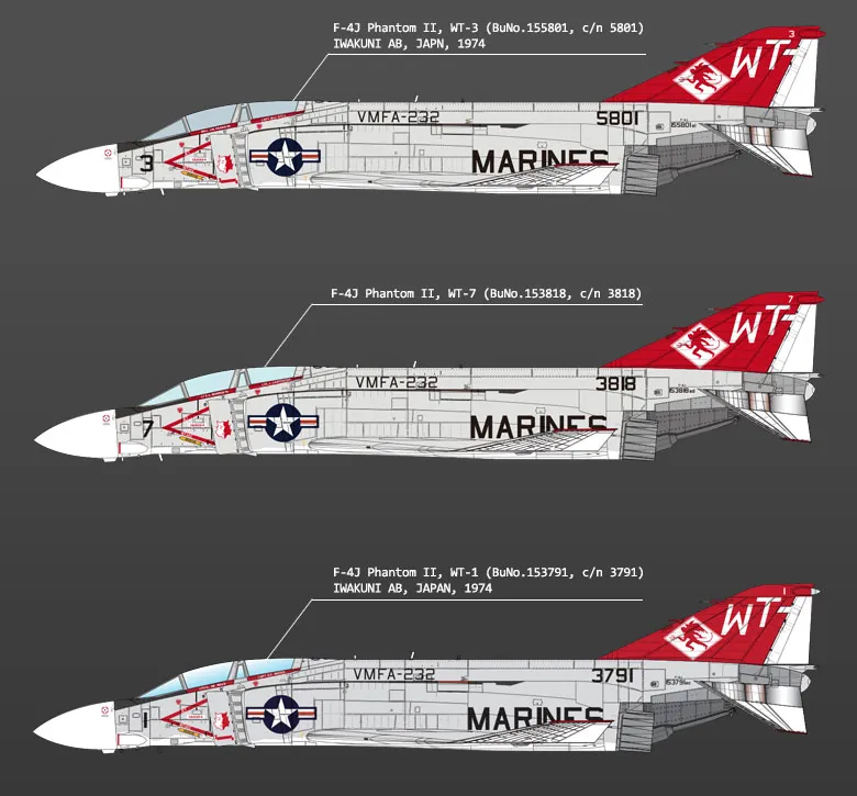 Academy Aircraft 1/72 USMC F-4J "VMFA-232 Red Devils" Kit