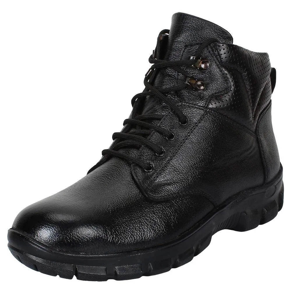 Aegon Tusker Black Industrial Water Resistant Safety Shoes for Men with Steel Toe