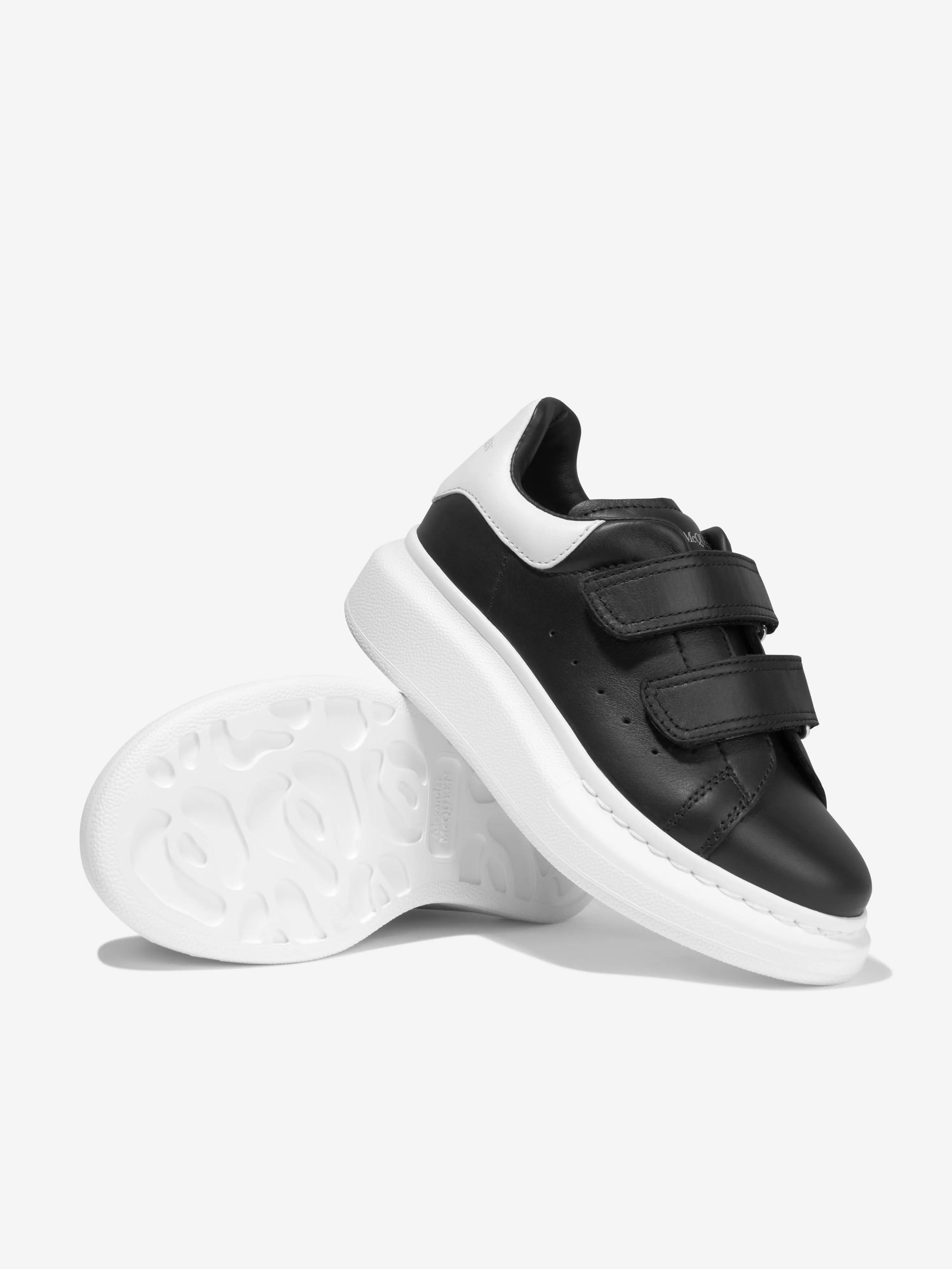 Alexander McQueen Unisex Leather Velcro Strap Trainers