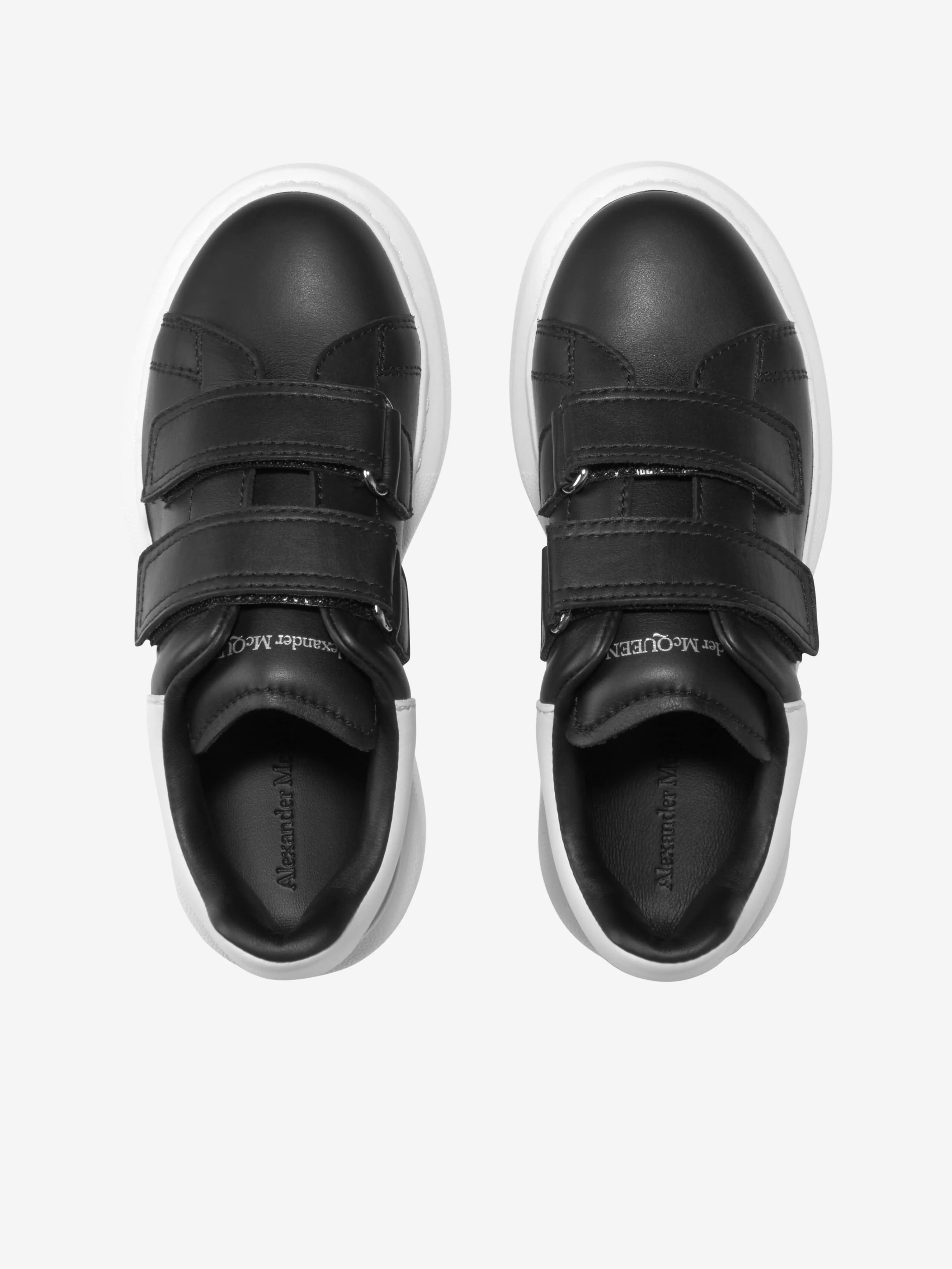 Alexander McQueen Unisex Leather Velcro Strap Trainers