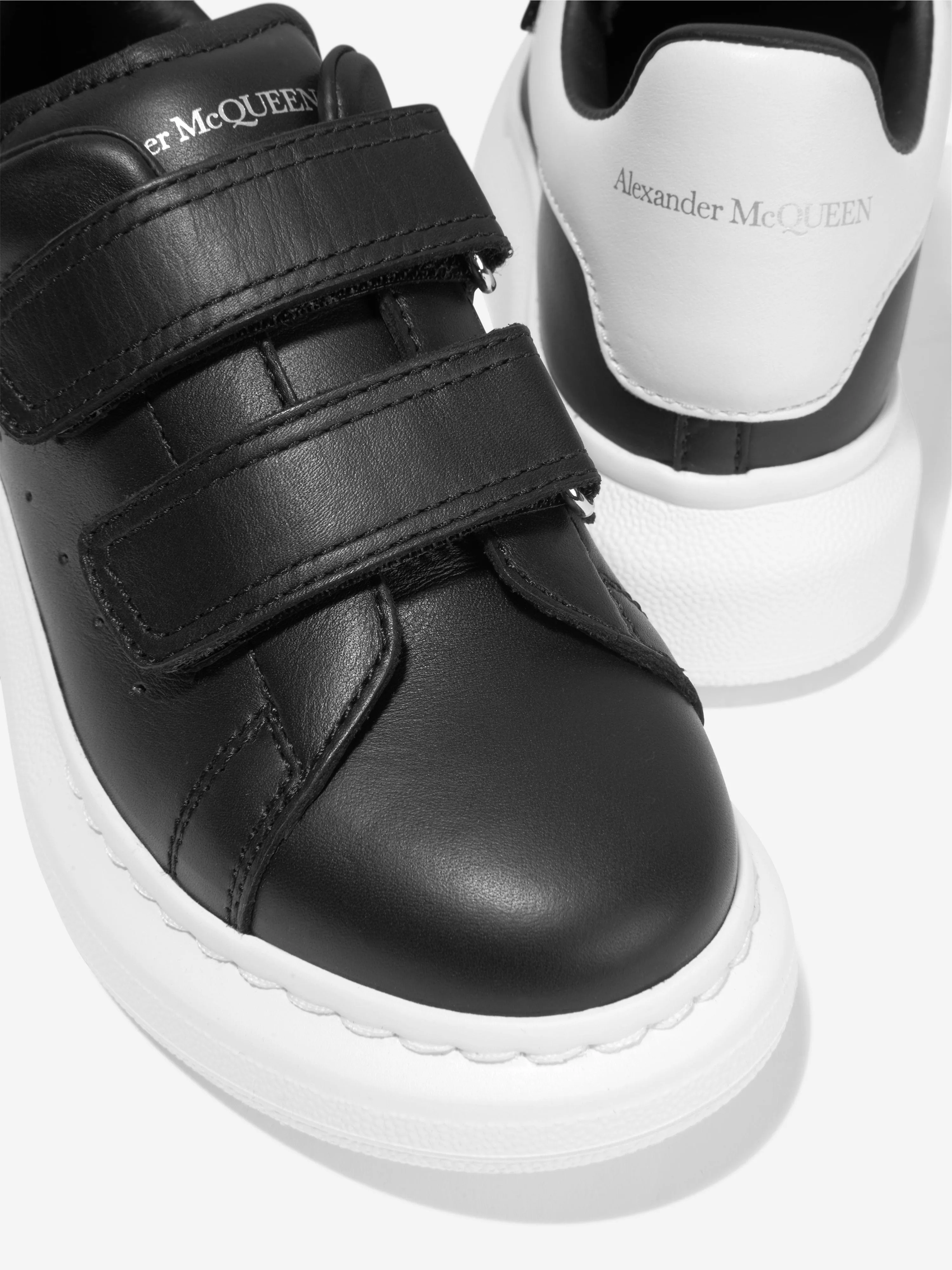 Alexander McQueen Unisex Leather Velcro Strap Trainers