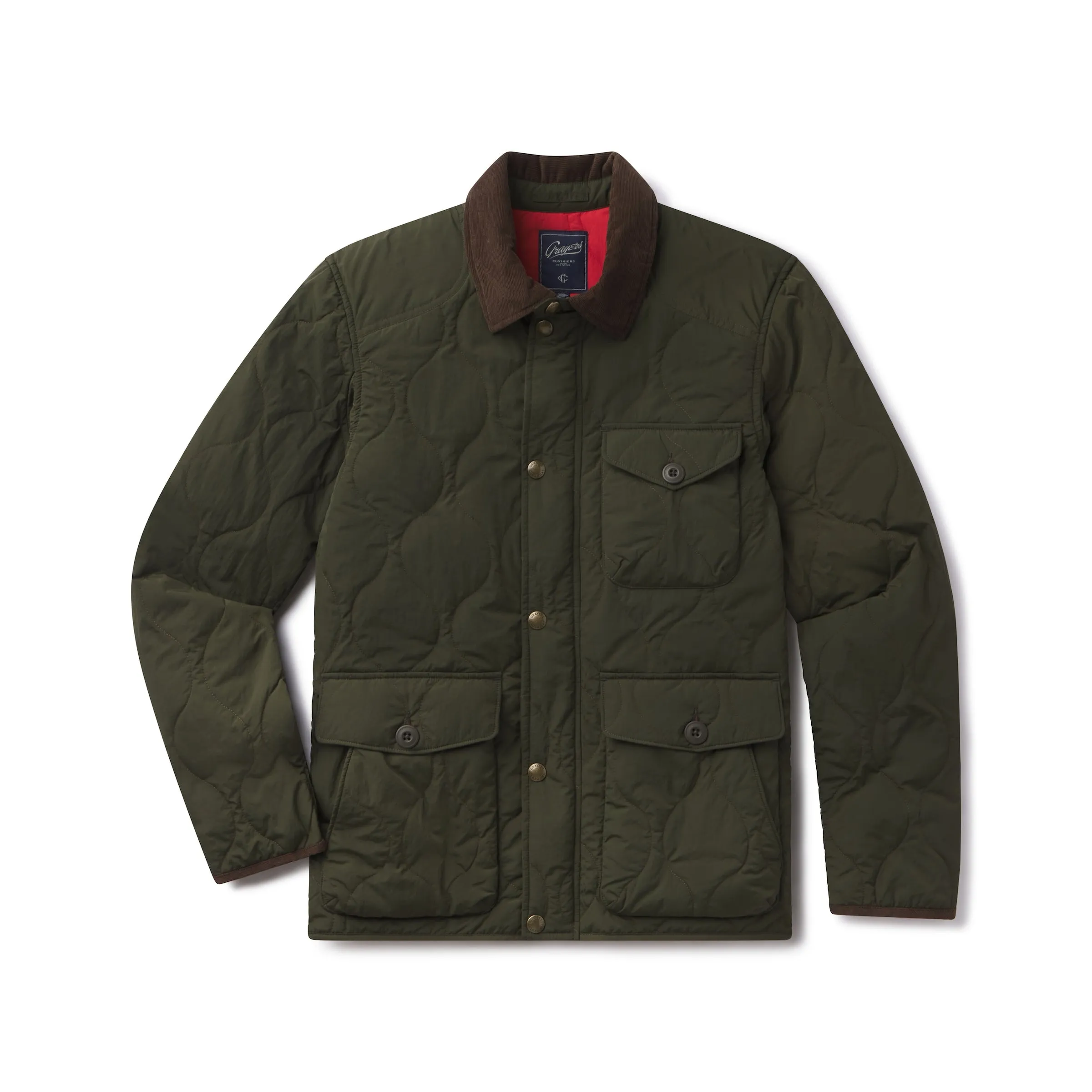 Andrew Lightweight Quilted Jacket - Olive