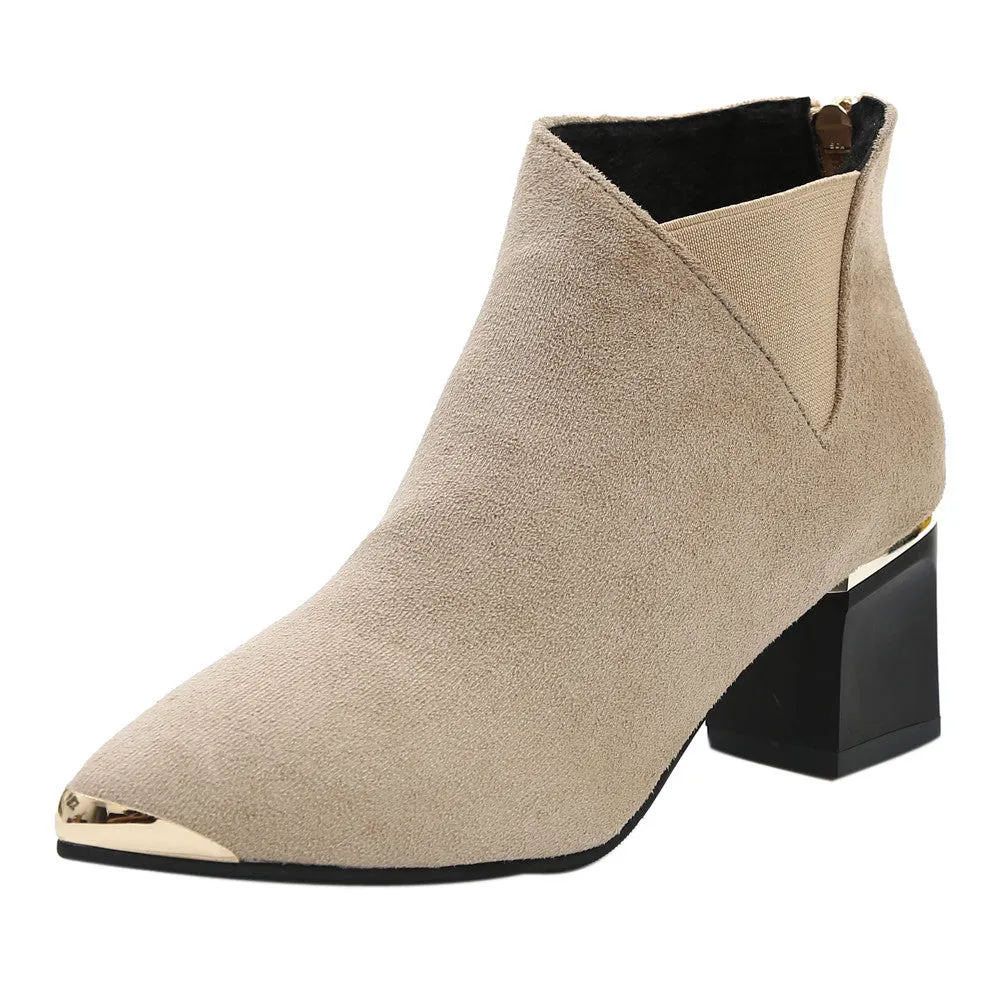 Ankle Sexy Pointed Toe Martin Boots