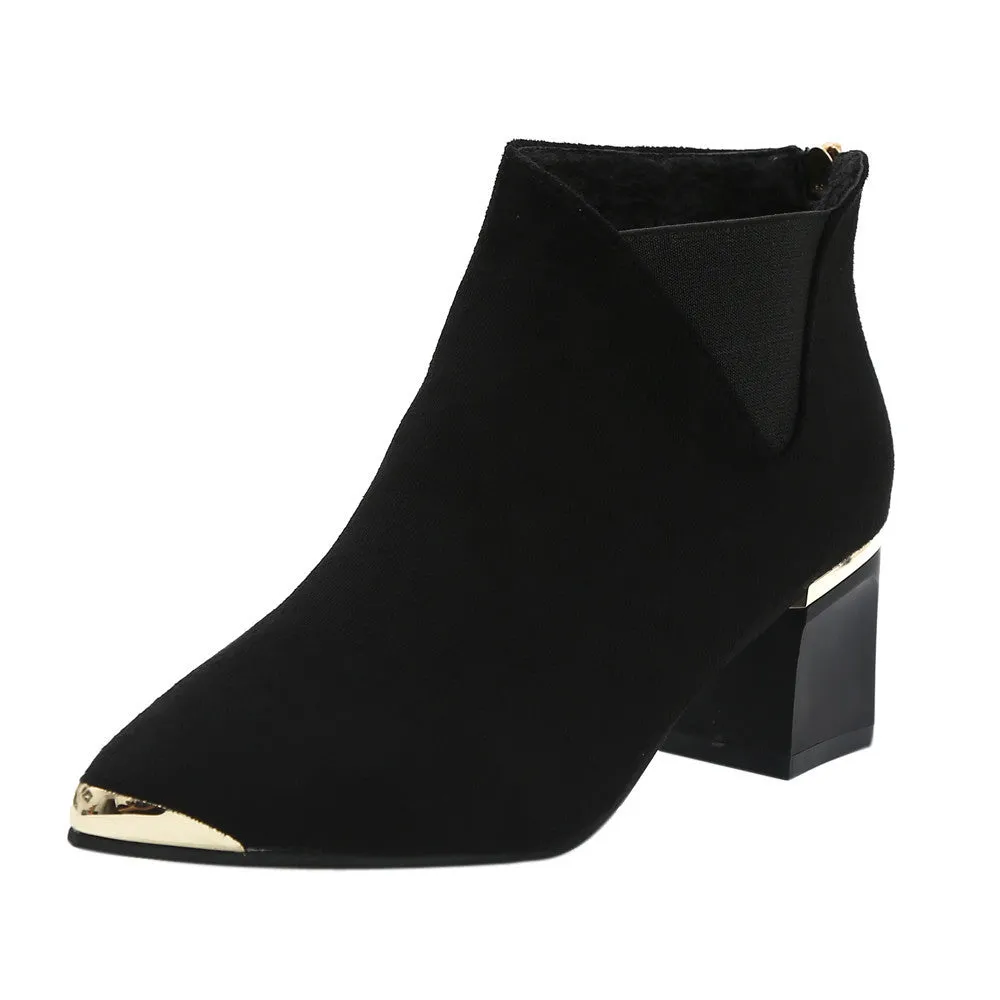 Ankle Sexy Pointed Toe Martin Boots