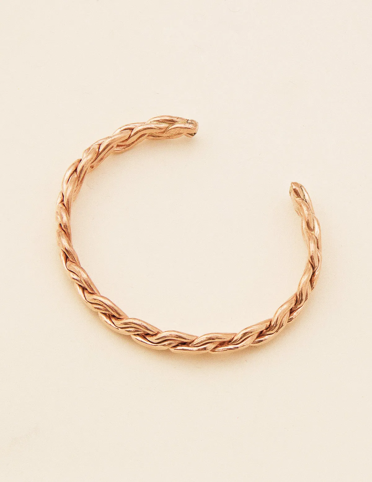 Artisan Braided Copper Bangle