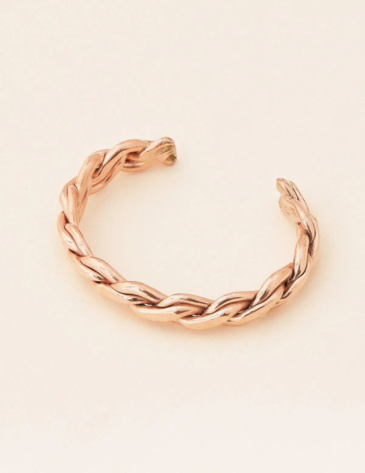 Artisan Braided Copper Bangle