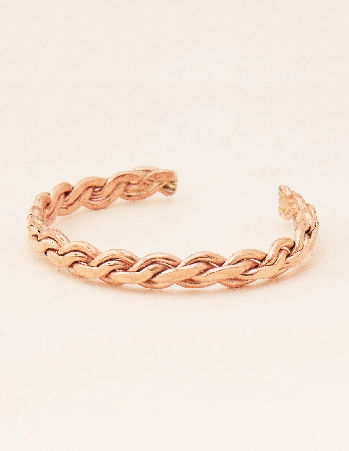 Artisan Braided Copper Bangle