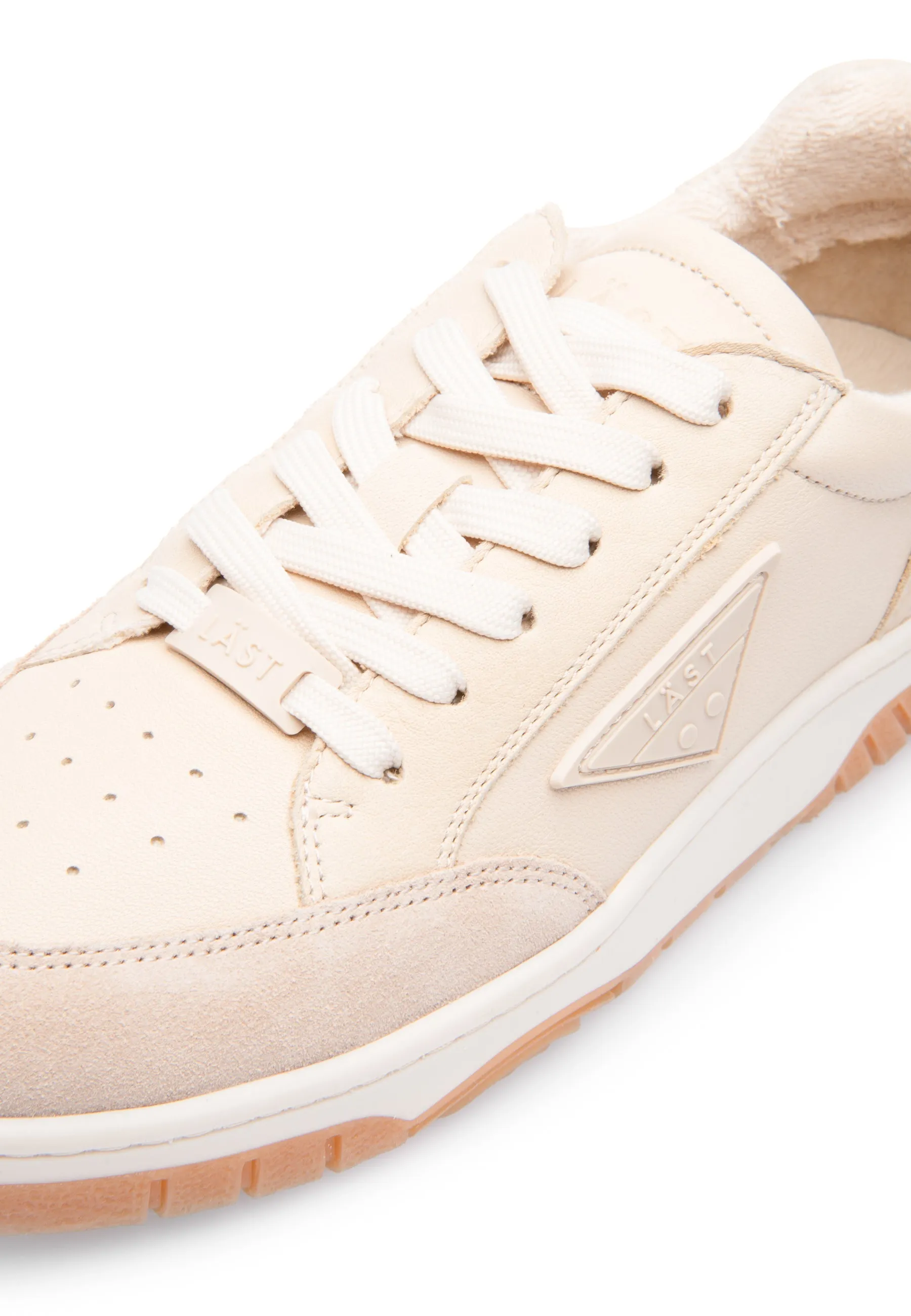 B-Ball Cream Retro Sneakers