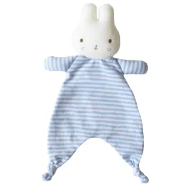 baby bunny comforter blue stripe