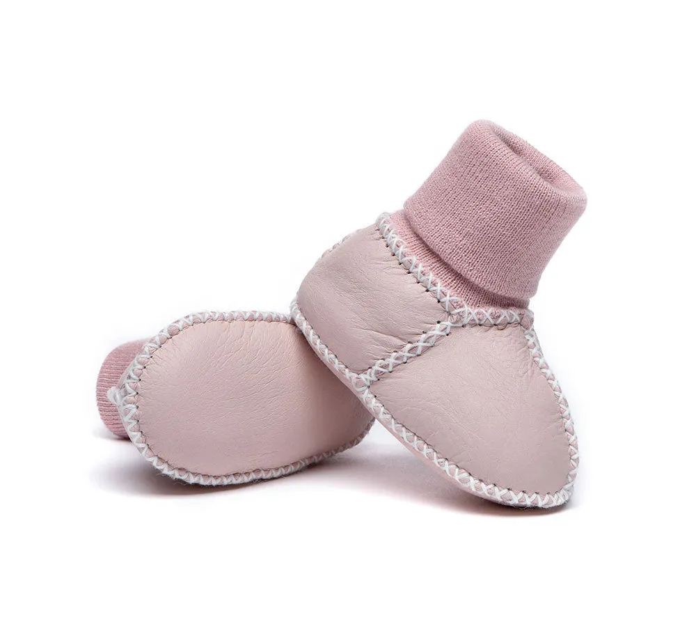 Baby Erin With Warmer Skeepskin Wool Baby Booties