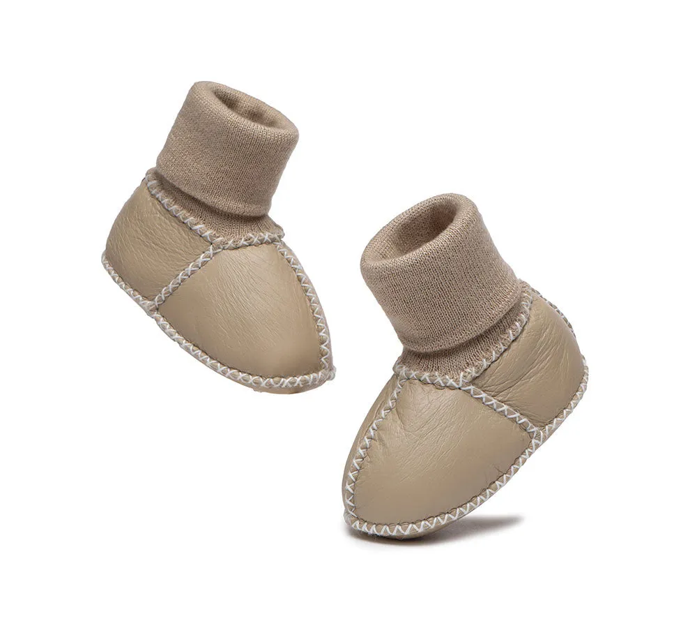 Baby Erin With Warmer Skeepskin Wool Baby Booties