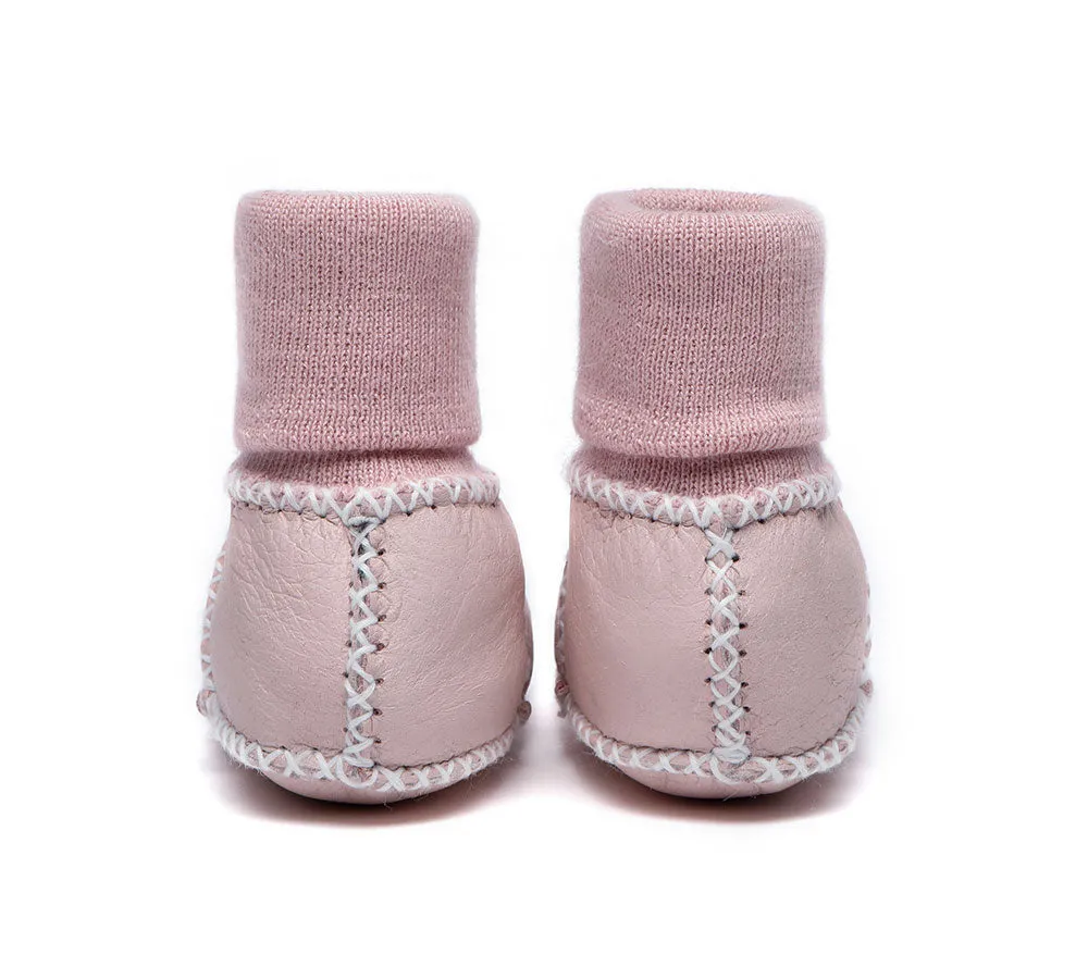 Baby Erin With Warmer Skeepskin Wool Baby Booties