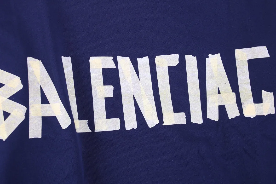 Balenciaga Navy Blue Crewneck