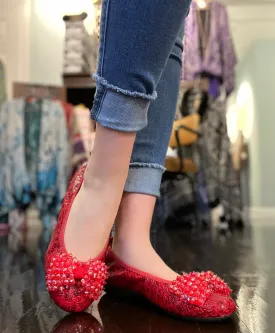 Ballerina Style Shoe, Red