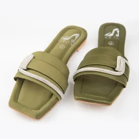 BAND SLIPPERS Green