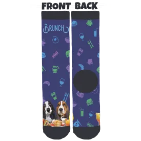 Beauregard & Gustav the Bassets Crew Socks