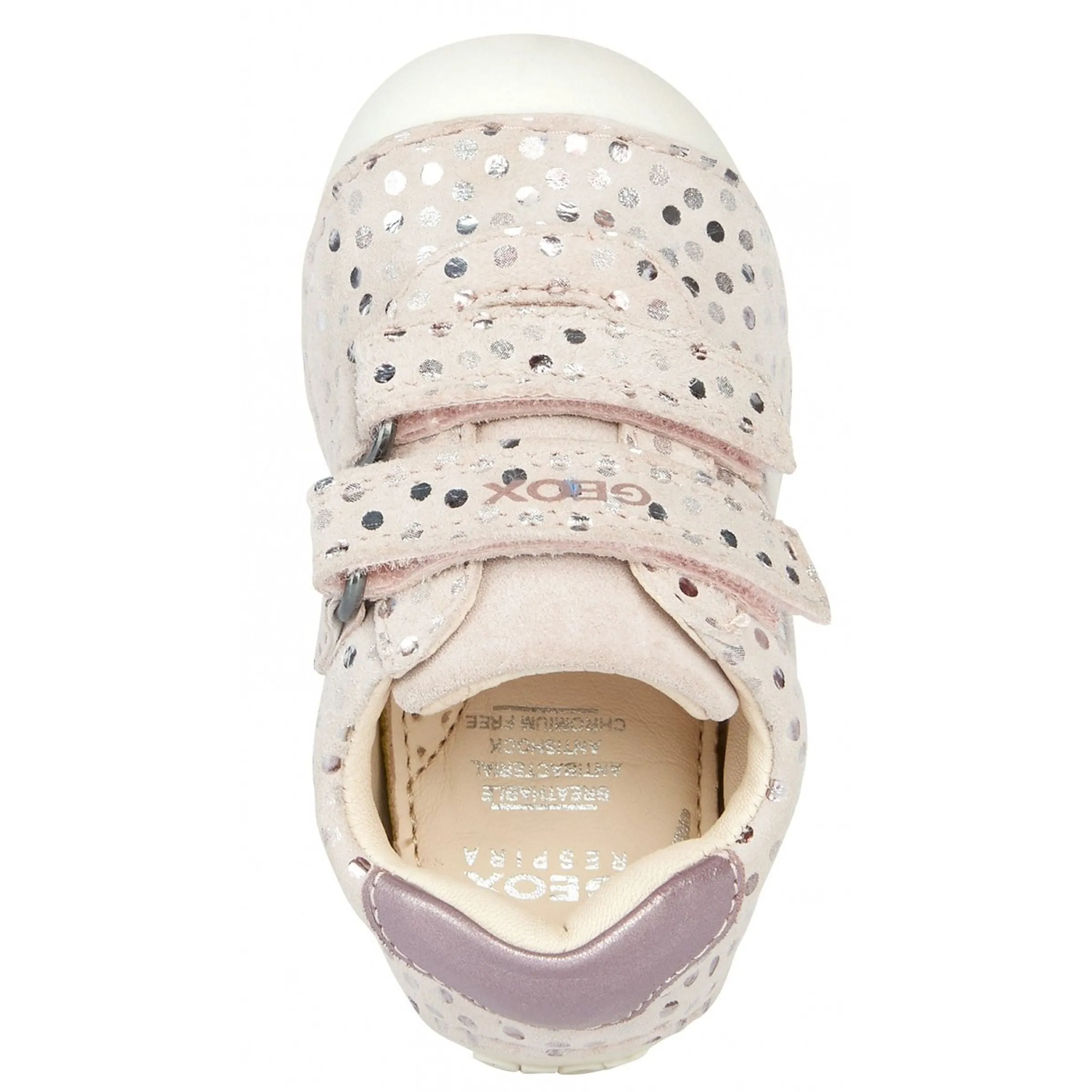 Beige Tutim Polka Dot Velcro Shoes