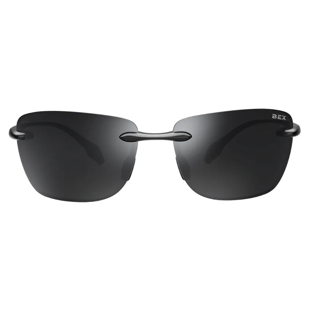 BEX Jaxyn X Polarized Rimless Lightweight Sunglasses