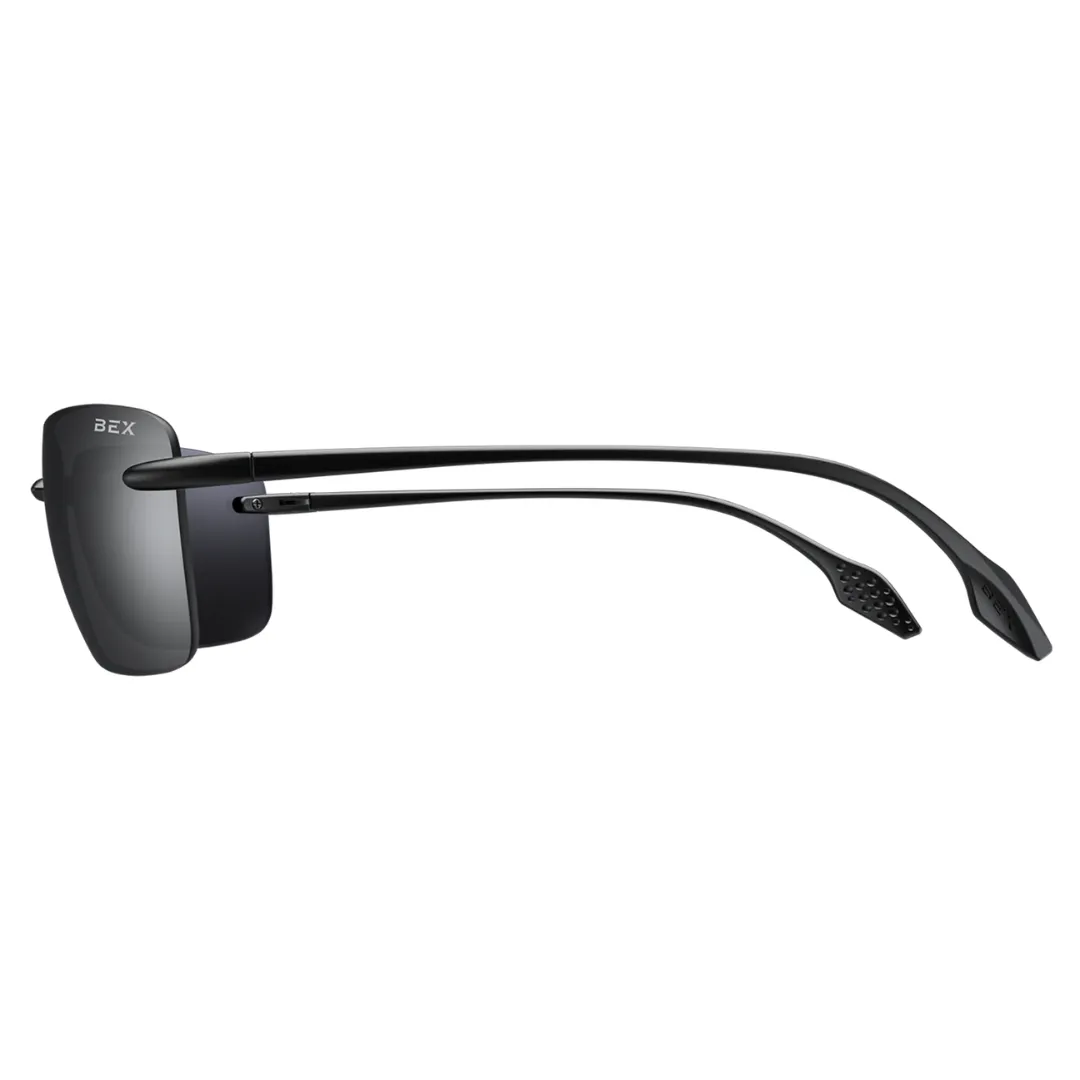 BEX Jaxyn X Polarized Rimless Lightweight Sunglasses