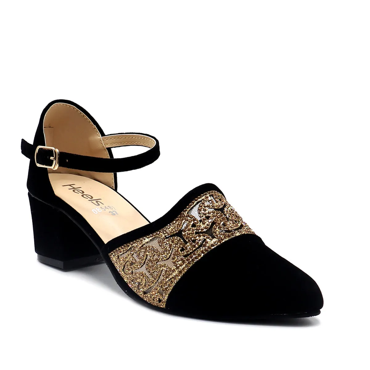 Black Fancy Sling Back 085482