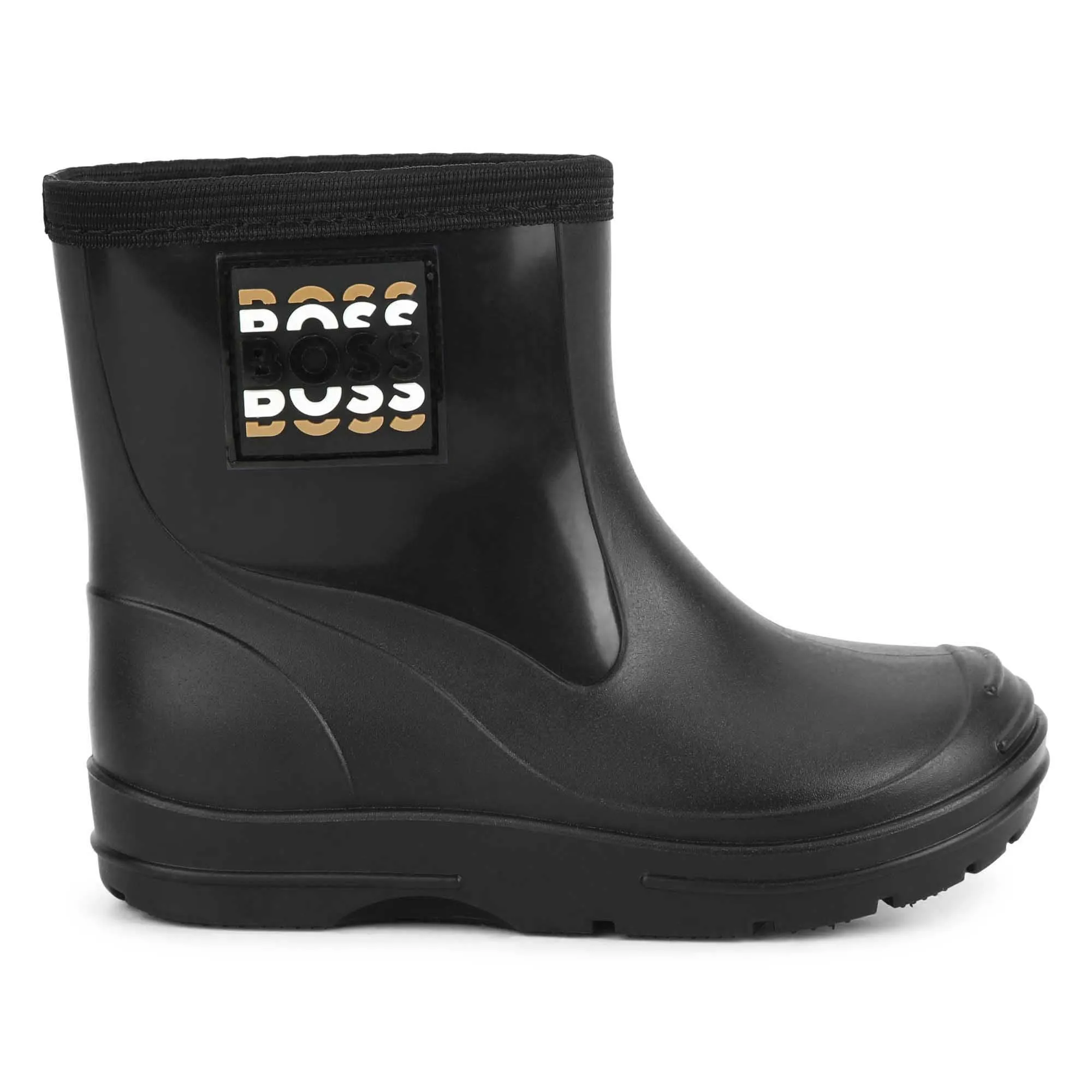 Black Logo Wellies