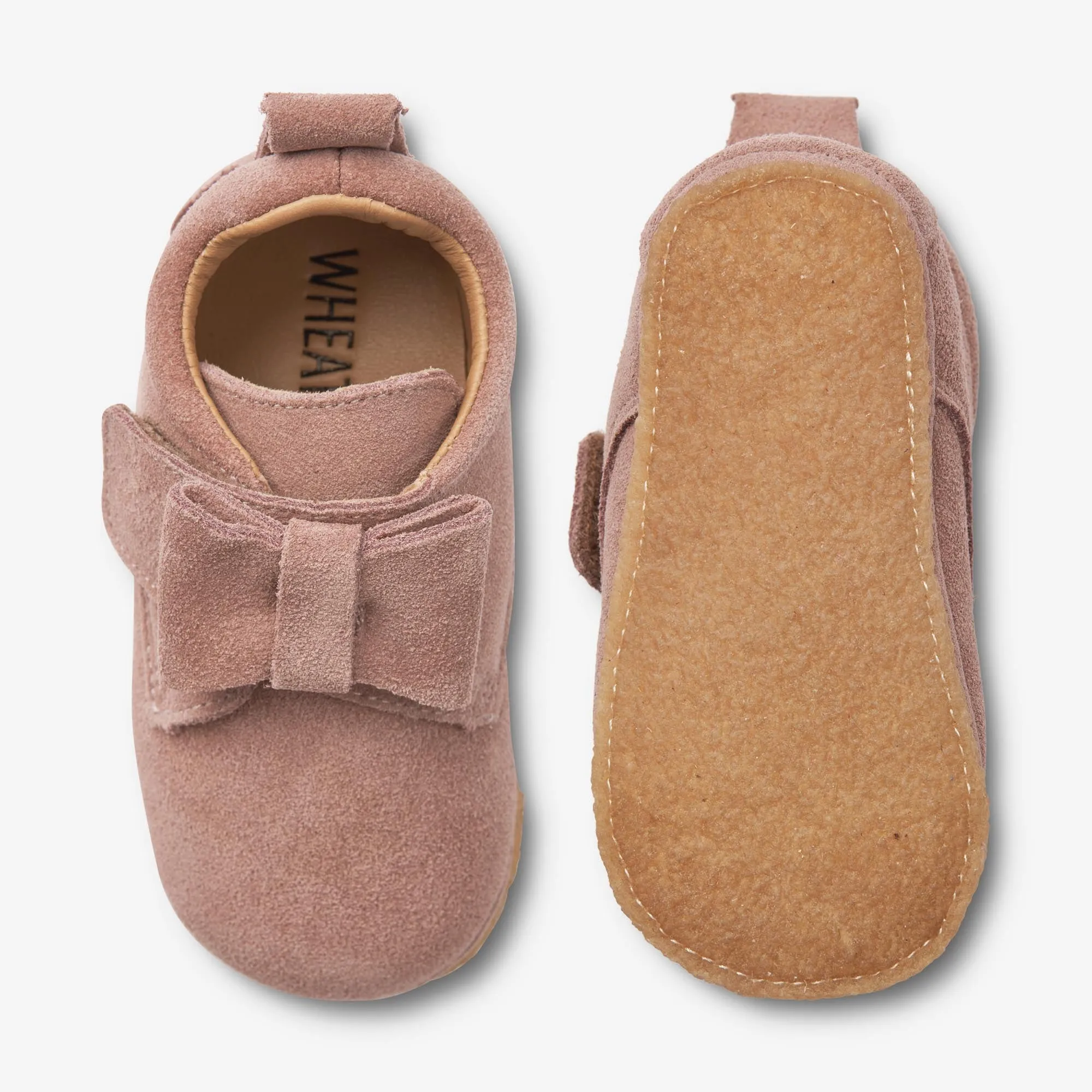 Bow Indoor Shoe | Baby - dusty rouge