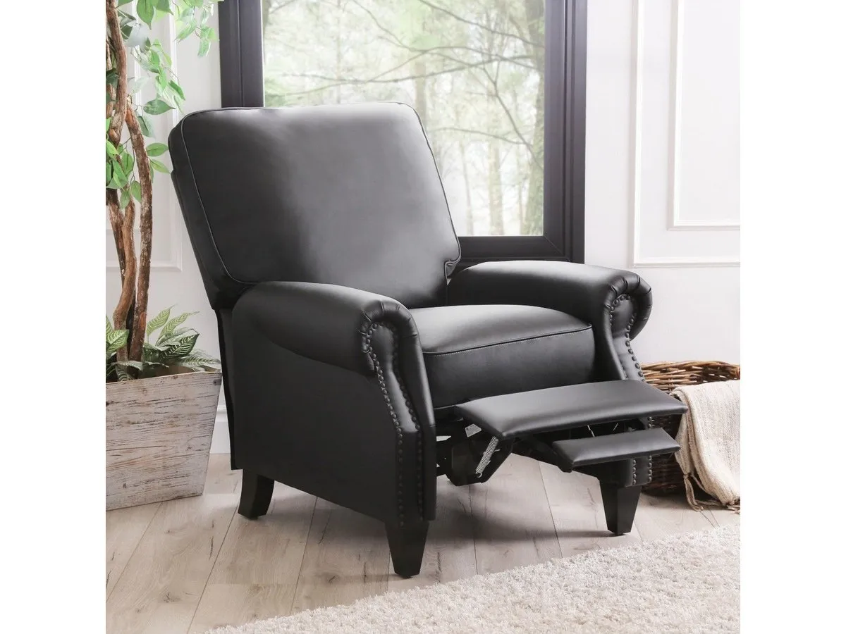 Carla Leather Pushback Recliner