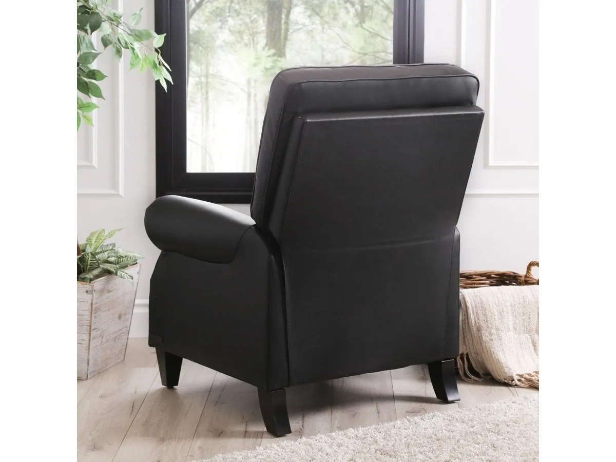 Carla Leather Pushback Recliner