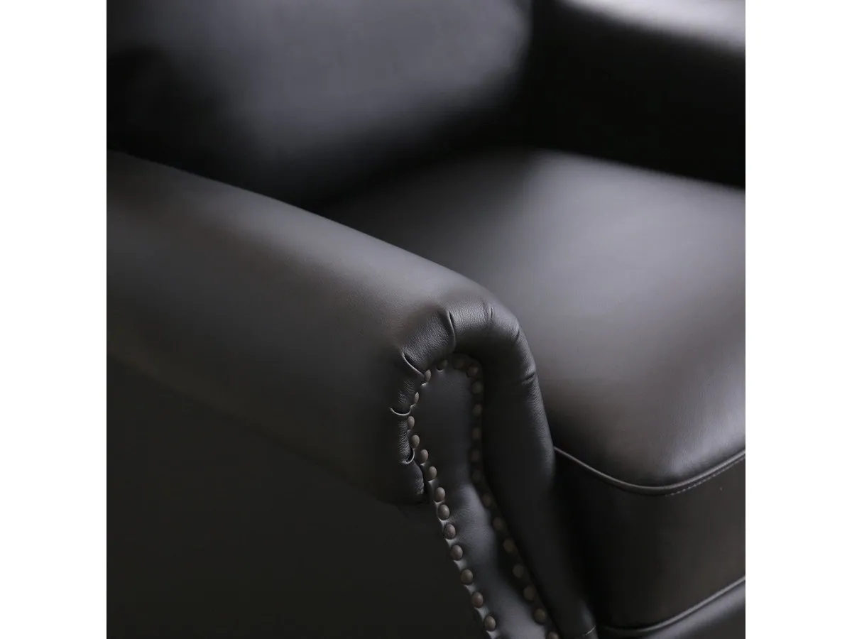 Carla Leather Pushback Recliner