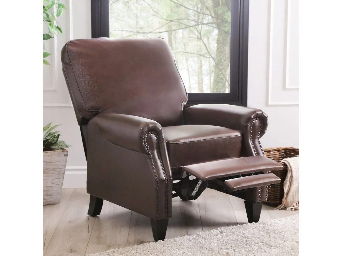 Carla Leather Pushback Recliner