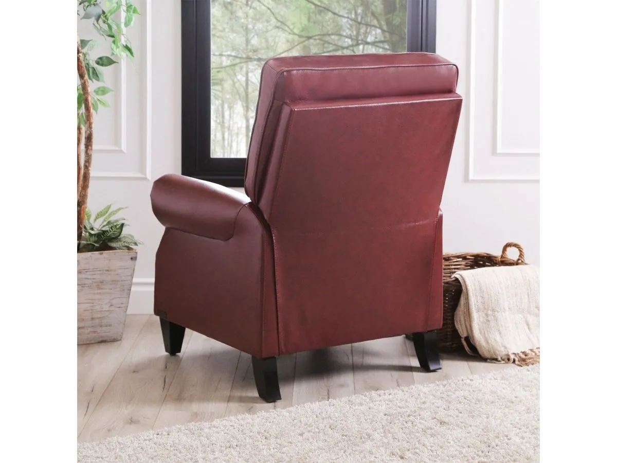 Carla Leather Pushback Recliner