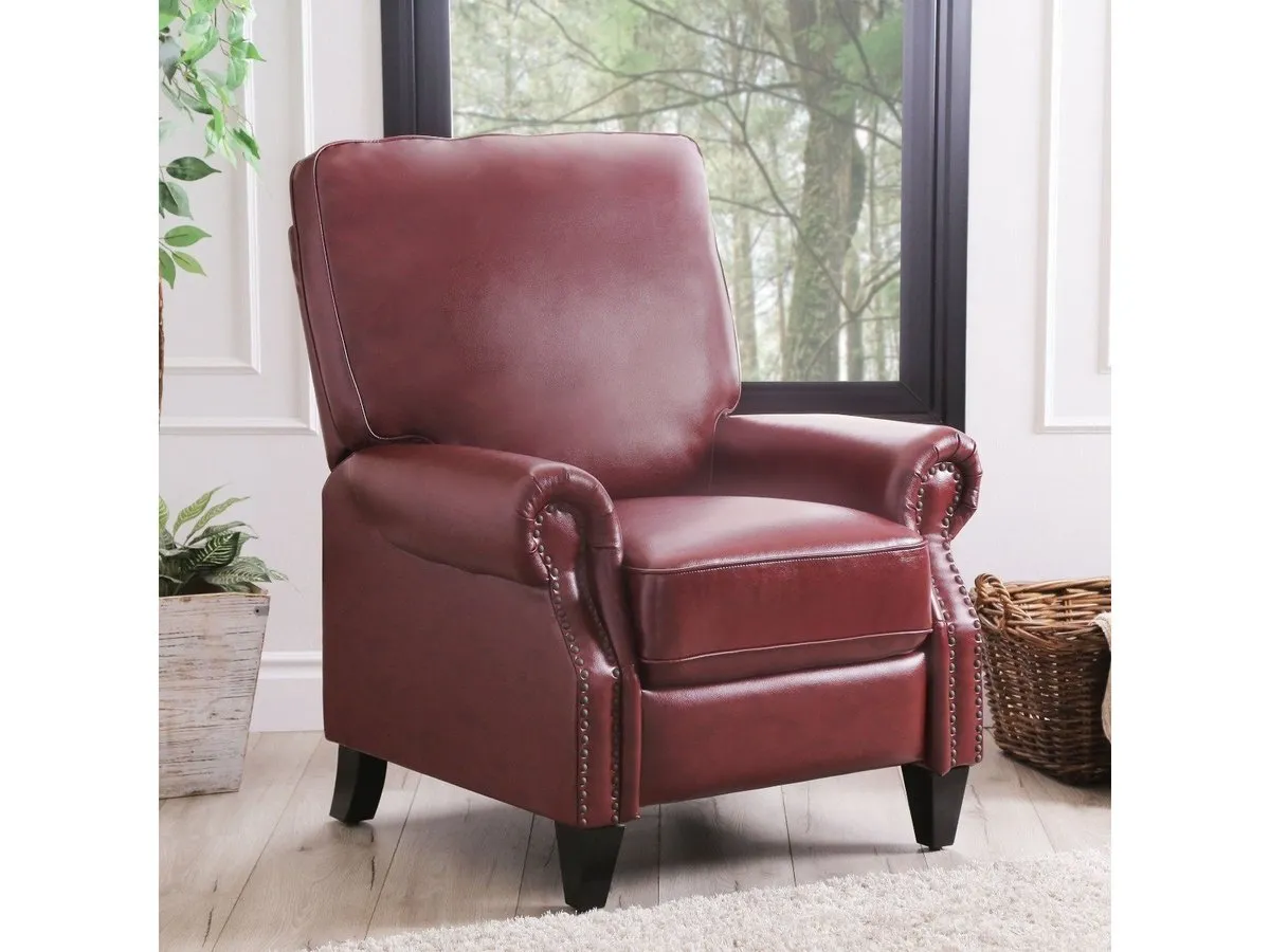 Carla Leather Pushback Recliner