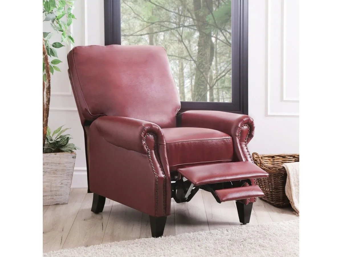 Carla Leather Pushback Recliner