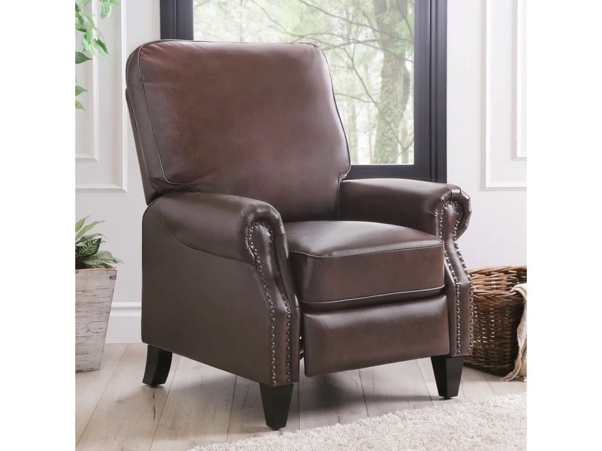 Carla Leather Pushback Recliner