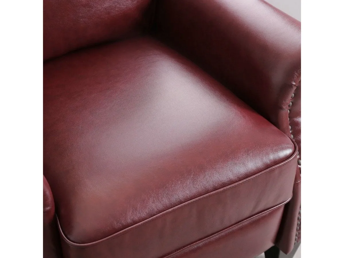 Carla Leather Pushback Recliner