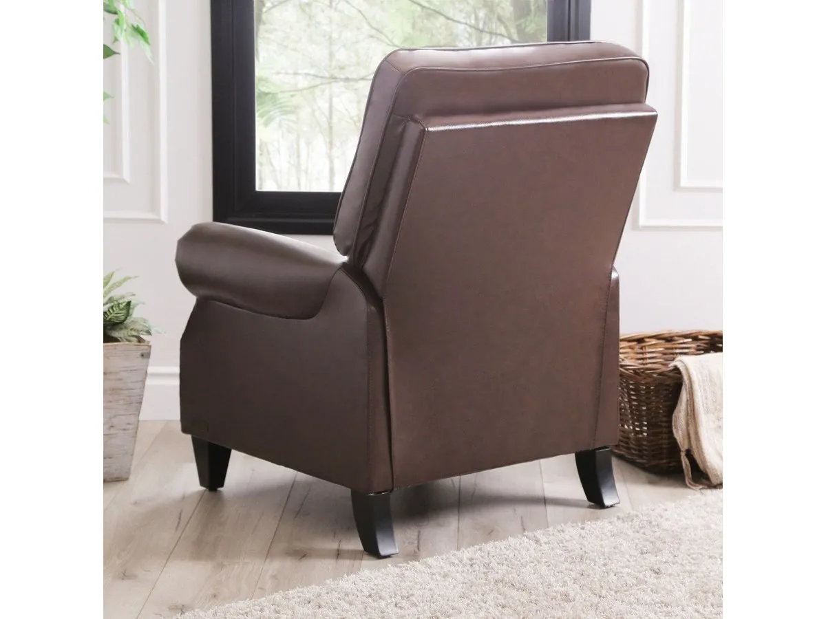 Carla Leather Pushback Recliner