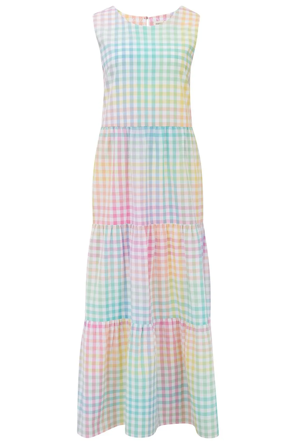 Clover Maxi Smock | Rainbow Gingham (Multi)