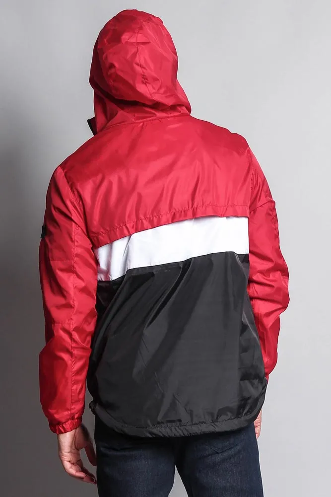 Contrasting Wind Breaker Hoodie