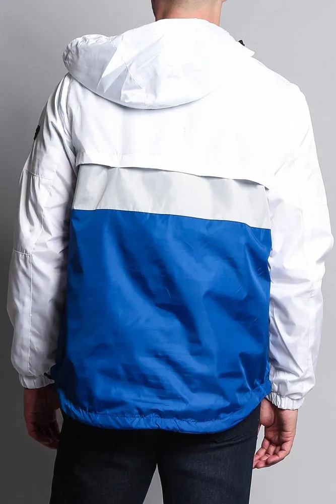 Contrasting Wind Breaker Hoodie