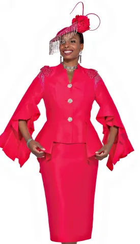 Designer Church Suit 5871-Fuchsia